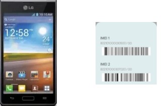 How to see the IMEI code in Optimus L7