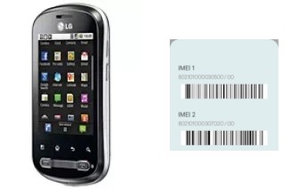 How to find the IMEI code on Optimus Me P350