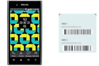 How to find the IMEI code on Prada 3.0