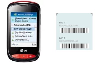 How to see the IMEI code in Cookie Style T310