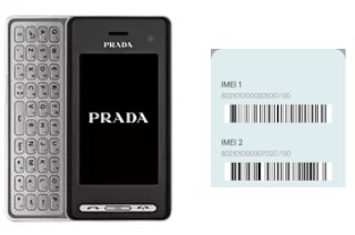 How to see the IMEI code in KF900 Prada