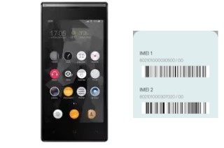 How to see the IMEI code in Aura 77