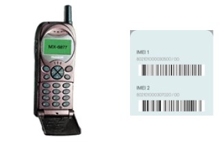 How to find the IMEI code on MX-6877