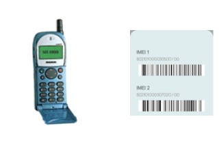 How to find the IMEI code on MX-6899