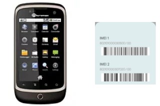 How to find the IMEI code on Micromax A70