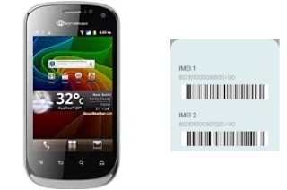 How to find the IMEI code on Micromax A75