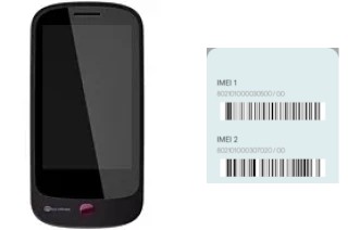 How to see the IMEI code in X550 Qube