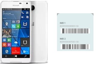 How to find the IMEI code on Lumia 650