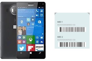 How to see the IMEI code in Lumia 950 XL