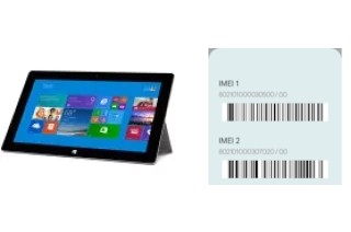 How to find the IMEI code on Surface 2