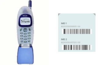 How to find the IMEI code on Trium fx