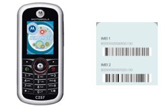 How to find the IMEI code on C257