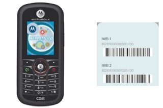 How to find the IMEI code on C261