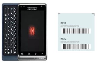 How to see the IMEI code in DROID 2