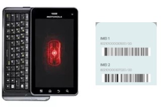 How to see the IMEI code in DROID 3