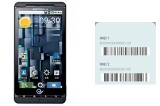 How to see the IMEI code in DROID X ME811