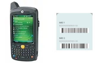 How to find the IMEI code on MC55