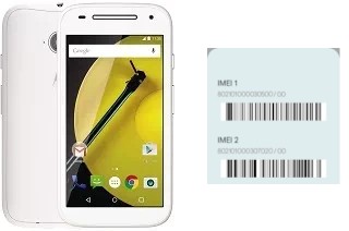 How to find the IMEI code on Moto E Dual SIM (2nd gen)