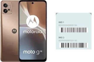 How to find the IMEI code on Moto G32