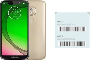 How to see the IMEI code in Moto G7 Play