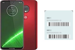 How to see the IMEI code in Moto G7 Plus