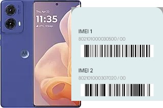 How to see the IMEI code in Moto G85