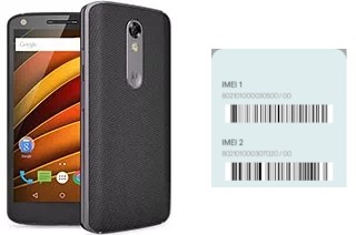 How to see the IMEI code in Moto X Force