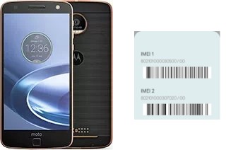 How to see the IMEI code in Moto Z Force