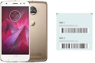 How to see the IMEI code in Moto Z2 Force