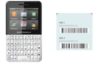 How to see the IMEI code in MOTOKEY XT EX118