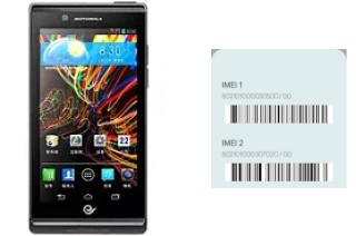 How to find the IMEI code on RAZR V XT889