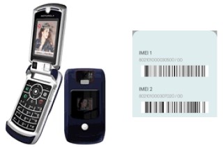 How to find the IMEI code on Motorola V3x