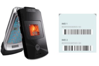 How to find the IMEI code on RAZR V3xx