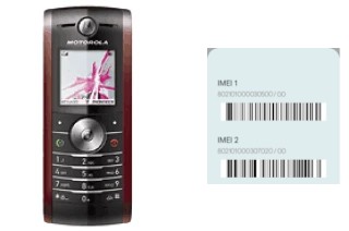 How to find the IMEI code on W208