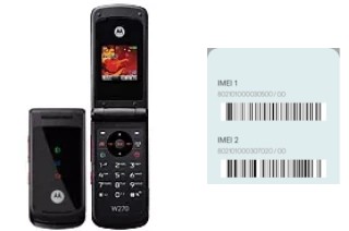 How to find the IMEI code on W270