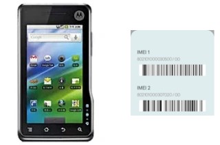 How to find the IMEI code on XT701