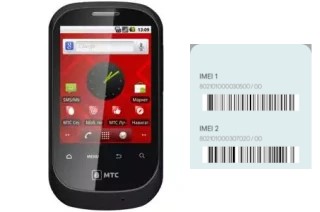 How to see the IMEI code in MTS 950