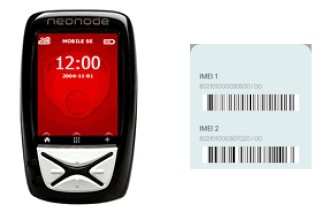 How to find the IMEI code on Neonode N1m