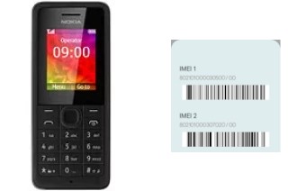 How to find the IMEI code on Nokia 106