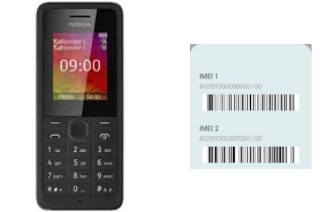 How to find the IMEI code on 107 Dual SIM