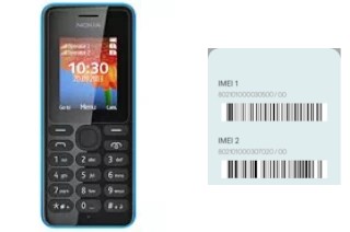 How to find the IMEI code on 108 Dual SIM