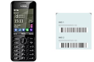 How to find the IMEI code on Nokia 206