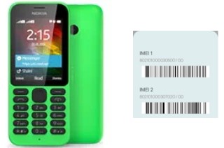 How to find the IMEI code on 215 Dual SIM