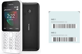 How to find the IMEI code on Nokia 222