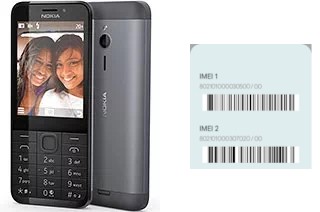 How to find the IMEI code on Nokia 230