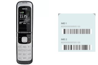 How to find the IMEI code on 2720 fold