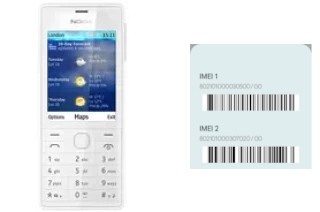 How to find the IMEI code on Nokia 515