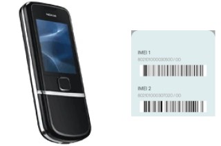 How to find the IMEI code on 8800 Arte