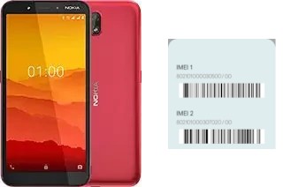 How to see the IMEI code in Nokia C1