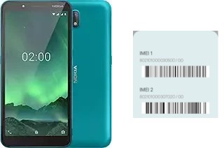 How to see the IMEI code in Nokia C2